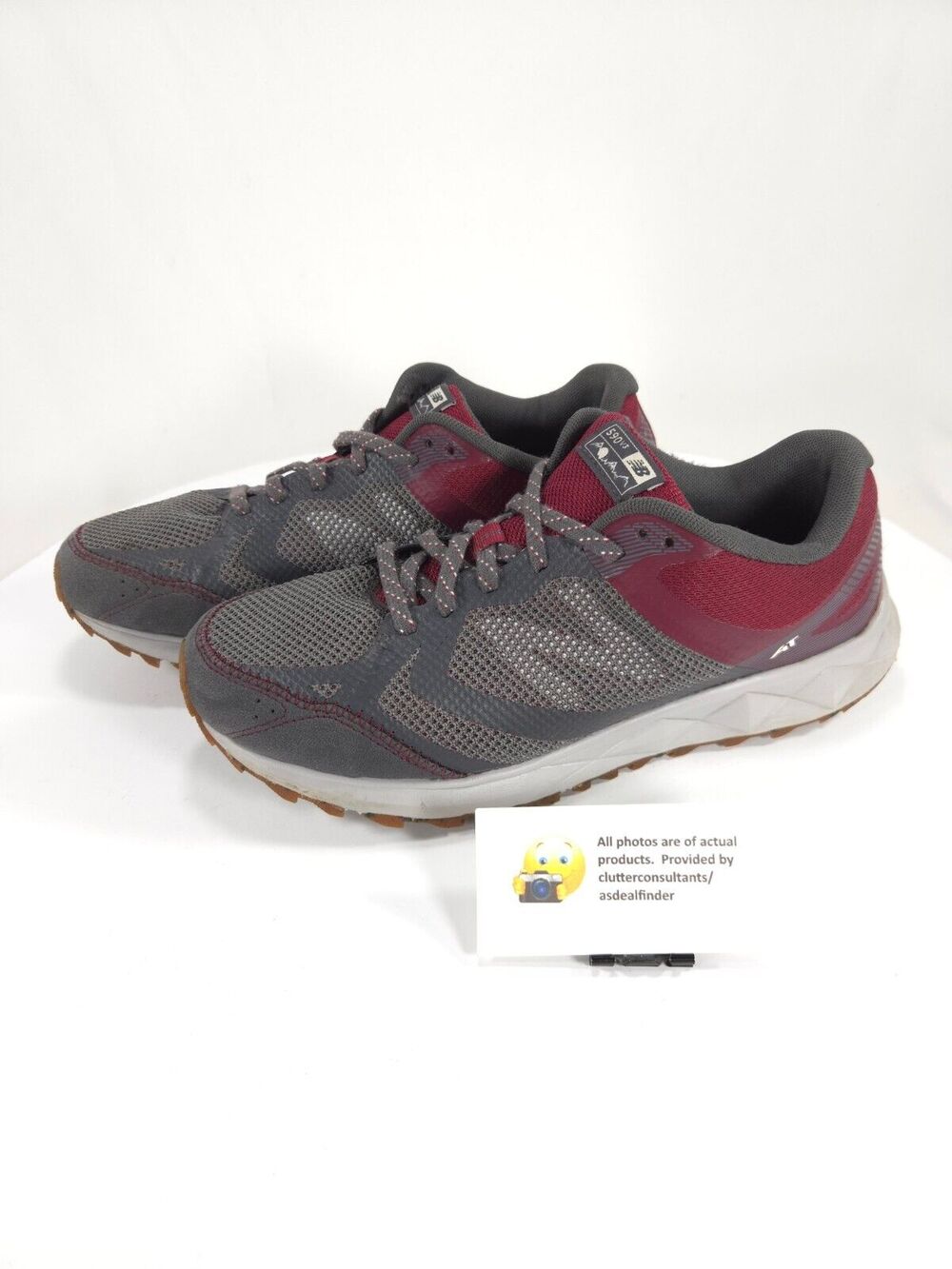 New Balance 590v3 Athletic Lace Up Shoe Womens Size 10.5 WT590RV3 Gray Red White